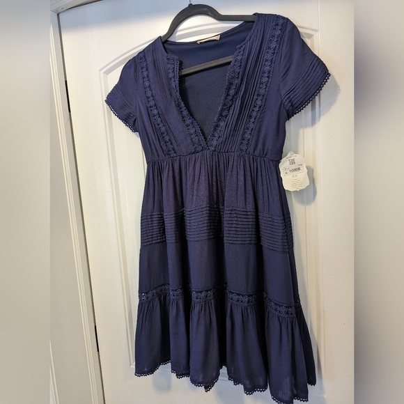 Navy Blue Altar’d State mini dress size XS New With Tags In USD - Picture 10 of 15